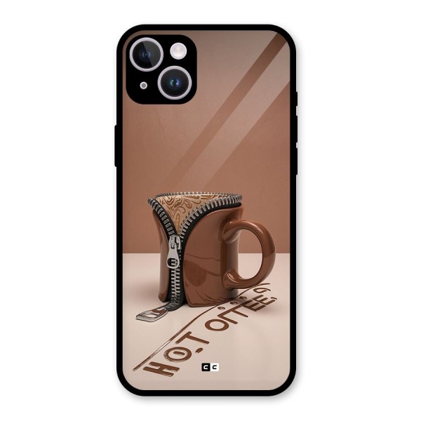 Hot Coffee Glass Back Case for iPhone 14 Plus