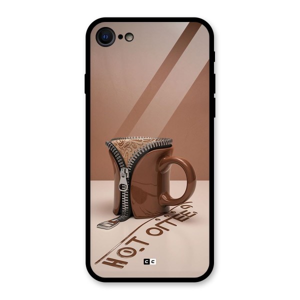 Hot Coffee Glass Back Case for iPhone 8