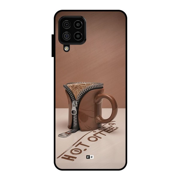 Hot Coffee Metal Back Case for Galaxy A22 4G