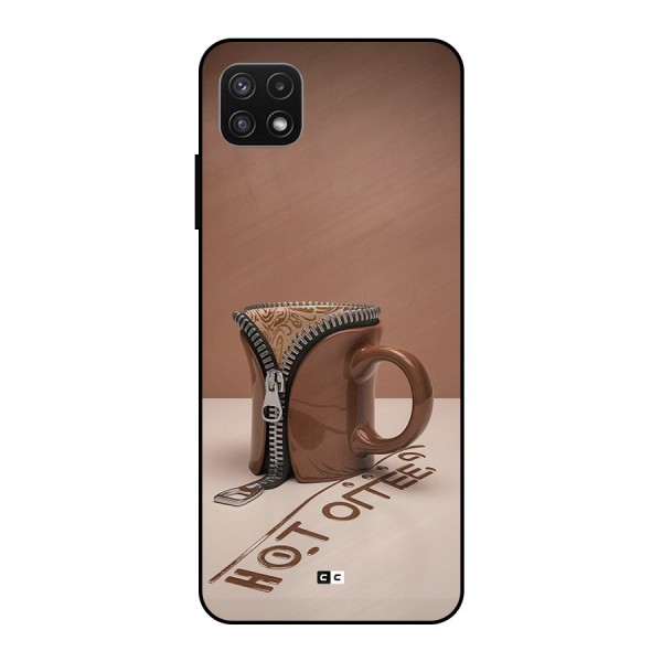 Hot Coffee Metal Back Case for Galaxy A22 5G