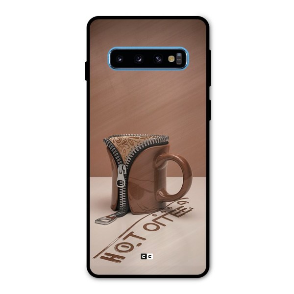 Hot Coffee Metal Back Case for Galaxy S10