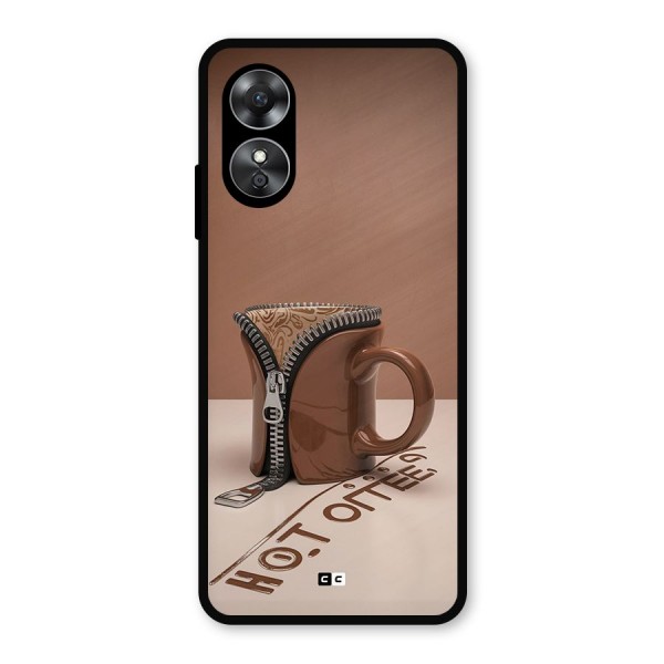 Hot Coffee Metal Back Case for Oppo A17