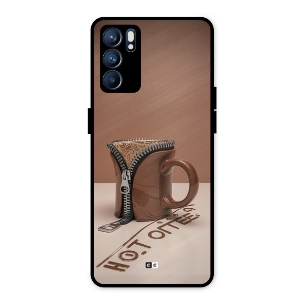 Hot Coffee Metal Back Case for Oppo Reno6 5G