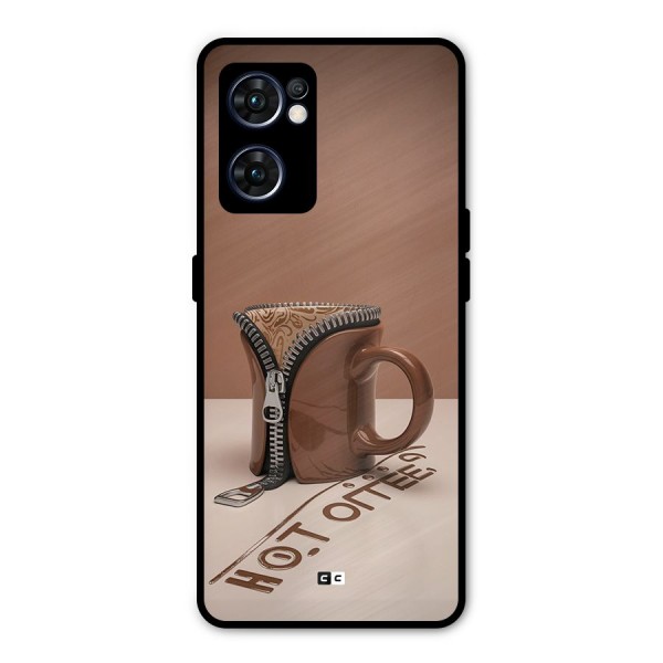 Hot Coffee Metal Back Case for Oppo Reno7 5G