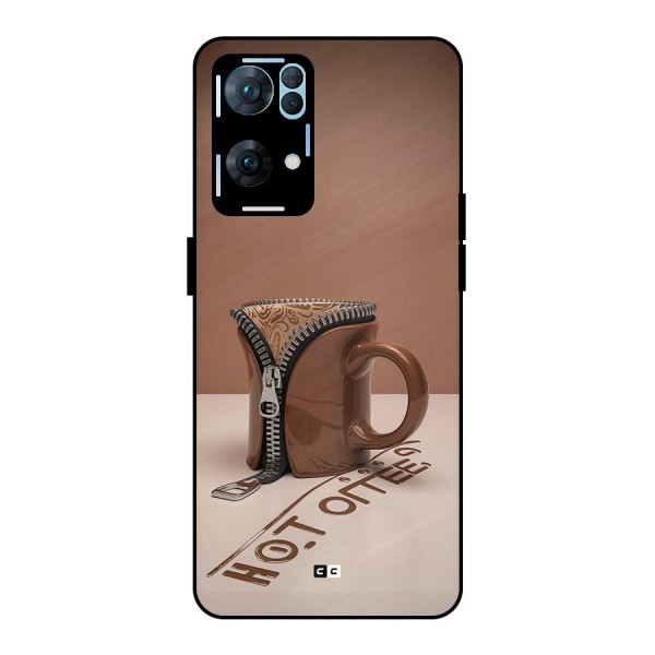 Hot Coffee Metal Back Case for Oppo Reno7 Pro 5G