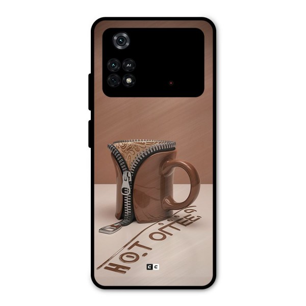 Hot Coffee Metal Back Case for Poco M4 Pro 4G