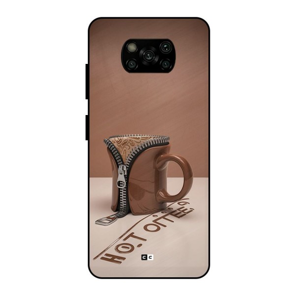 Hot Coffee Metal Back Case for Poco X3