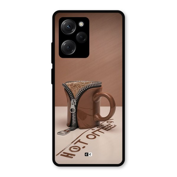 Hot Coffee Metal Back Case for Poco X5 Pro