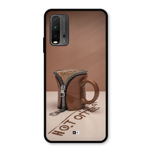 Hot Coffee Metal Back Case for Redmi 9 Power