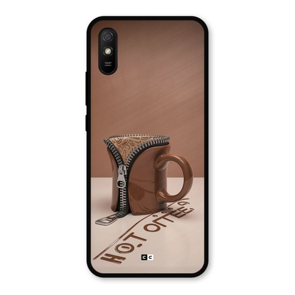 Hot Coffee Metal Back Case for Redmi 9i