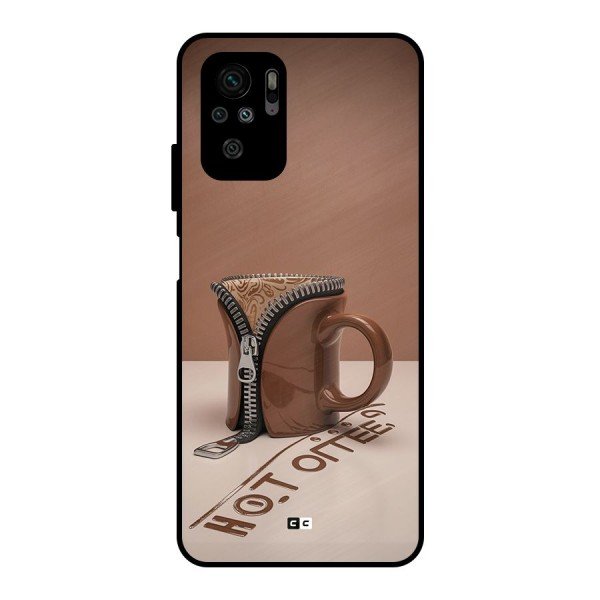 Hot Coffee Metal Back Case for Redmi Note 10