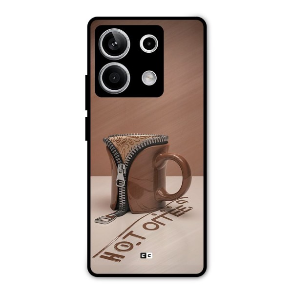 Hot Coffee Metal Back Case for Redmi Note 13 5G