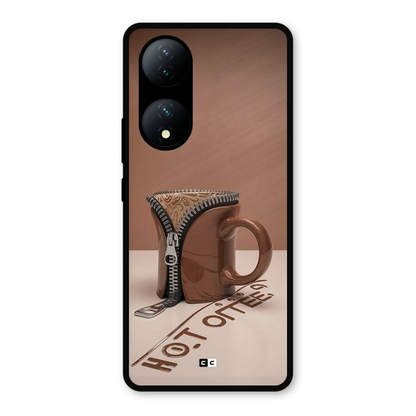 Hot Coffee Metal Back Case for Vivo T2