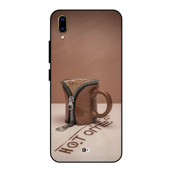 Hot Coffee Metal Back Case for Vivo V11 Pro