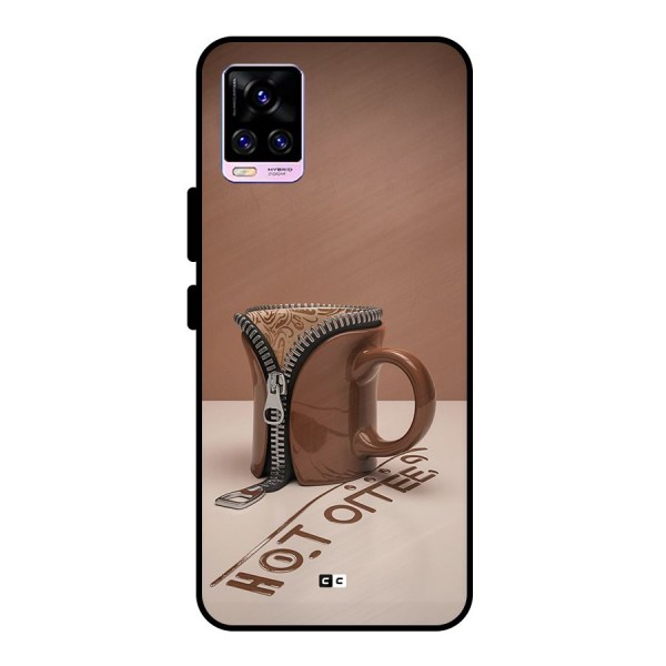 Hot Coffee Metal Back Case for Vivo V20 Pro