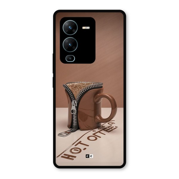 Hot Coffee Metal Back Case for Vivo V25 Pro