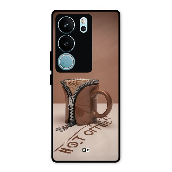 Hot Coffee Metal Back Case for Vivo V29 Pro