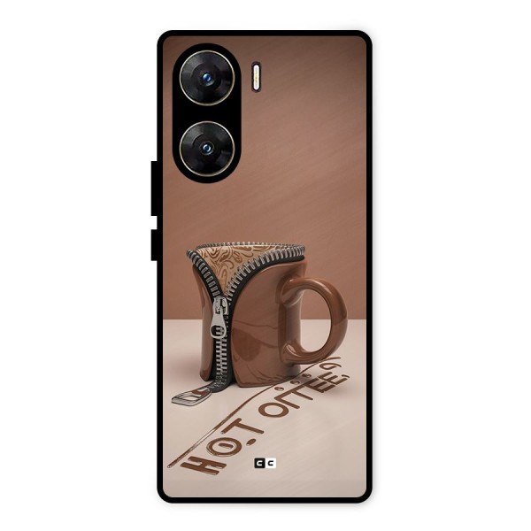 Hot Coffee Metal Back Case for Vivo V29e