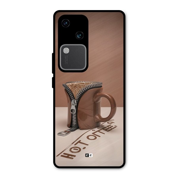 Hot Coffee Metal Back Case for Vivo V30