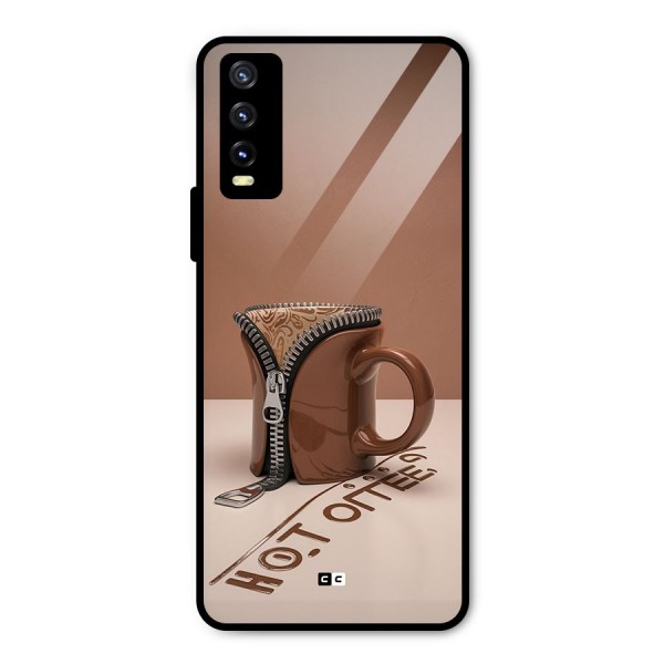 Hot Coffee Metal Back Case for Vivo Y20 2021