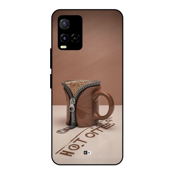 Hot Coffee Metal Back Case for Vivo Y21