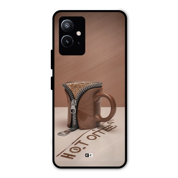 Hot Coffee Metal Back Case for Vivo Y75 5G