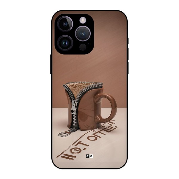 Hot Coffee Metal Back Case for iPhone 14 Pro Max