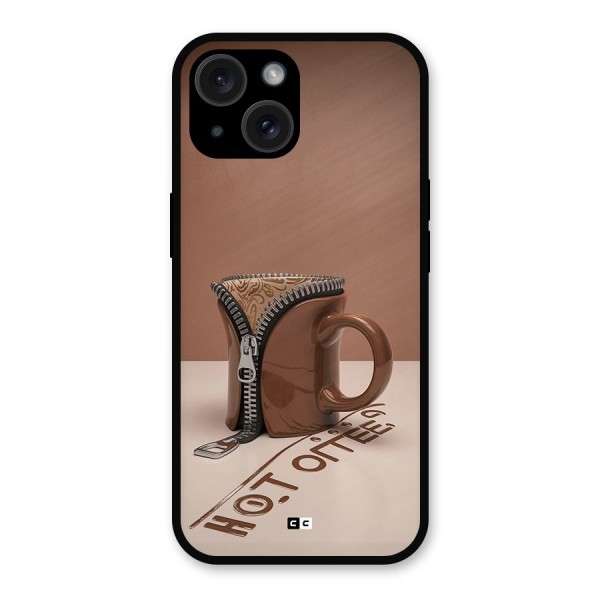 Hot Coffee Metal Back Case for iPhone 15