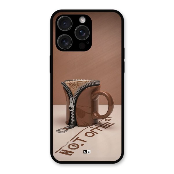 Hot Coffee Metal Back Case for iPhone 15 Pro Max