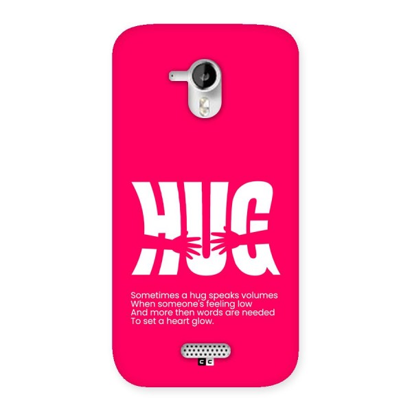 Hug Speaks Back Case for Canvas HD A116