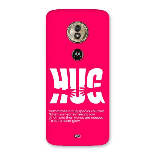 Hug Speaks Back Case for Moto G6 Play