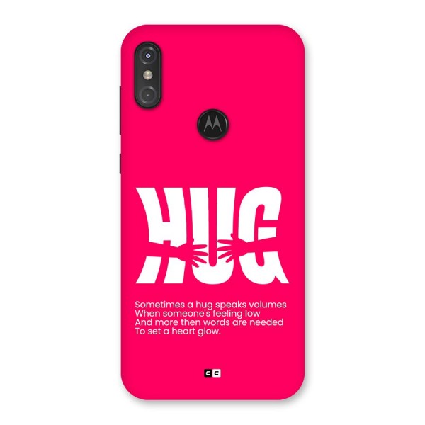 Hug Speaks Back Case for Motorola One Power