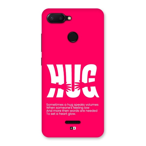 Hug Speaks Back Case for Redmi 6