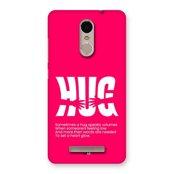 Hug Speaks Back Case for Redmi Note 3