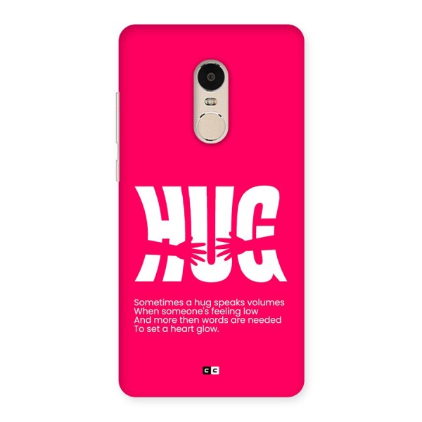 Hug Speaks Back Case for Redmi Note 4