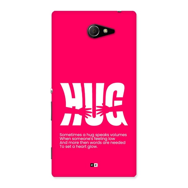 Hug Speaks Back Case for Xperia M2