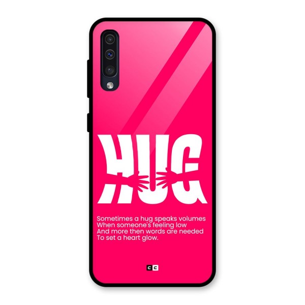 Hug Speaks Glass Back Case for Galaxy A50