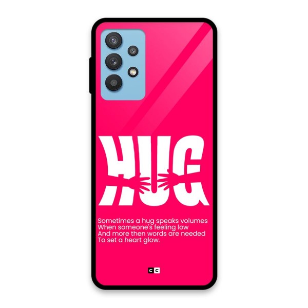 Hug Speaks Glass Back Case for Galaxy M32 5G