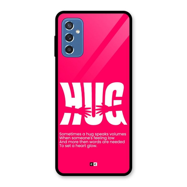 Hug Speaks Glass Back Case for Galaxy M52 5G