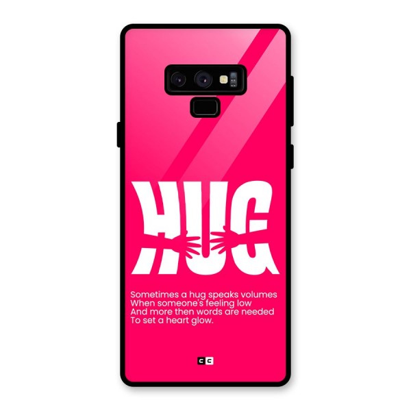 Hug Speaks Glass Back Case for Galaxy Note 9