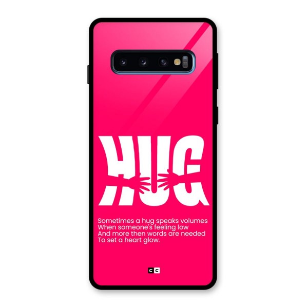 Hug Speaks Glass Back Case for Galaxy S10