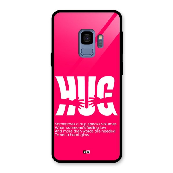 Hug Speaks Glass Back Case for Galaxy S9