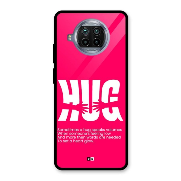 Hug Speaks Glass Back Case for Mi 10i