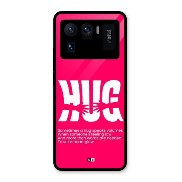 Hug Speaks Glass Back Case for Mi 11 Ultra