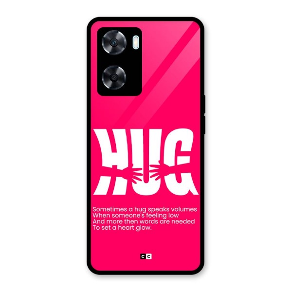 Hug Speaks Glass Back Case for Oppo A77