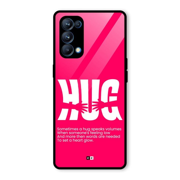 Hug Speaks Glass Back Case for Oppo Reno5 Pro 5G