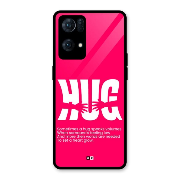 Hug Speaks Glass Back Case for Oppo Reno7 Pro 5G