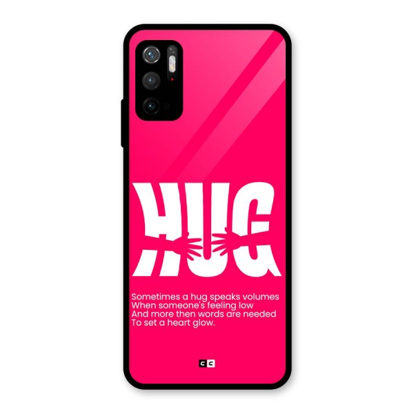 Hug Speaks Glass Back Case for Poco M3 Pro 5G