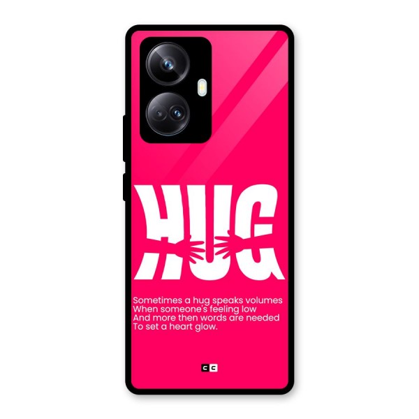 Hug Speaks Glass Back Case for Realme 10 Pro Plus