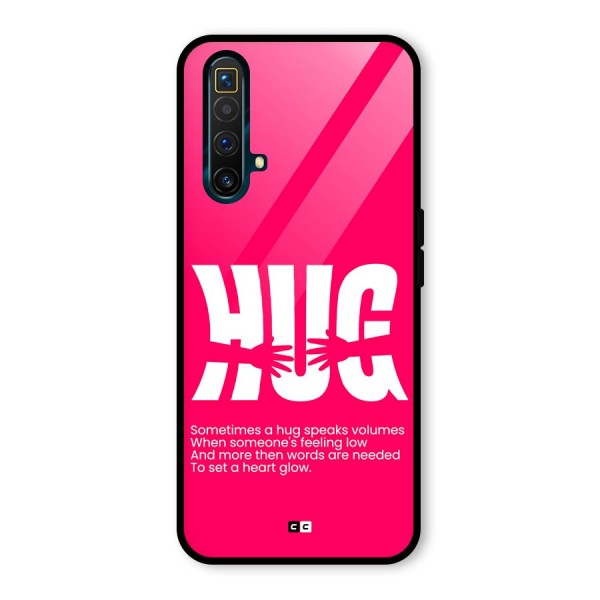 Hug Speaks Glass Back Case for Realme X3